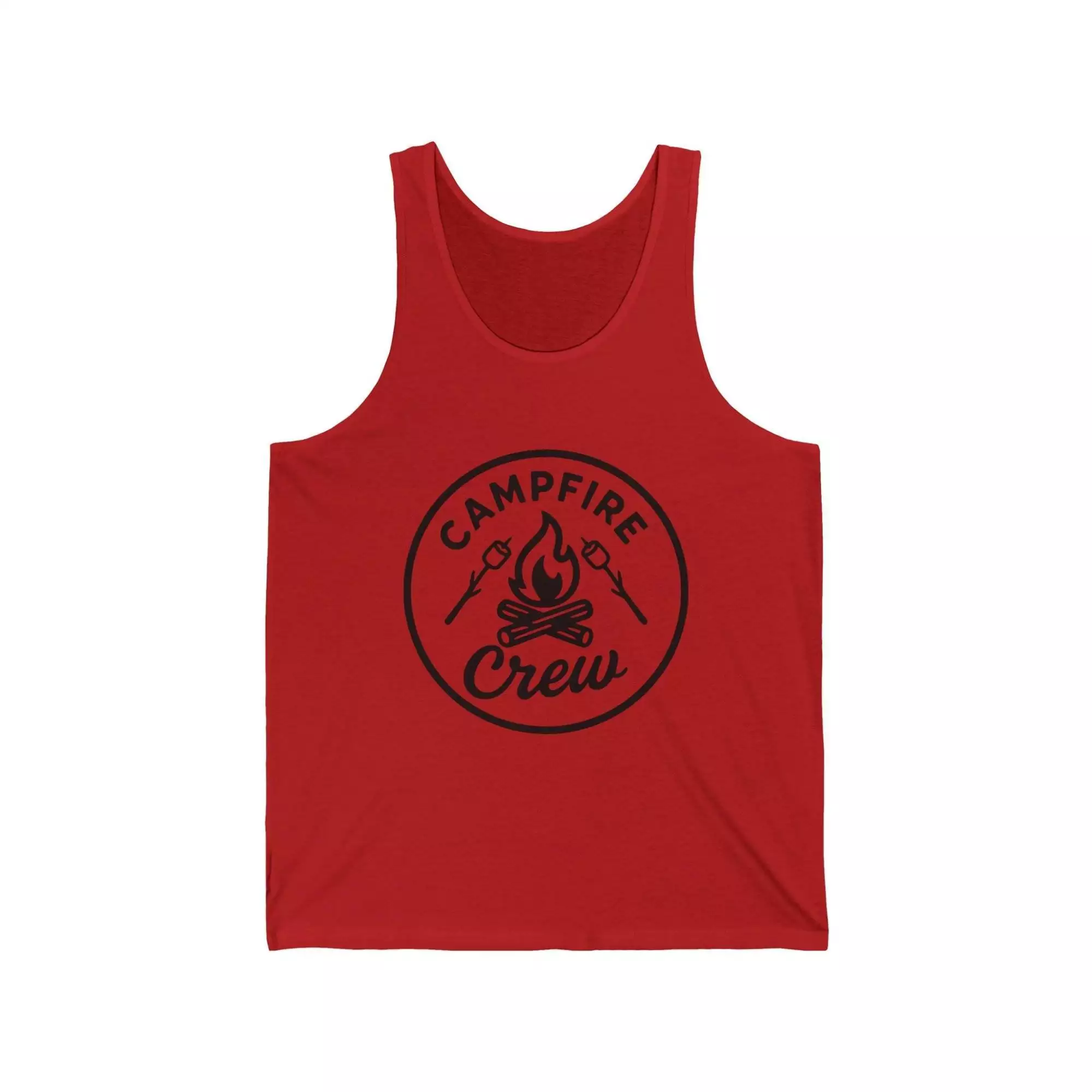 Unisex Campfire Crew Tank, Summer Beachwear, Camping Gear, Outdoor Adventure, Bonfire Party Shirt, Gifts for Campers - Image 7