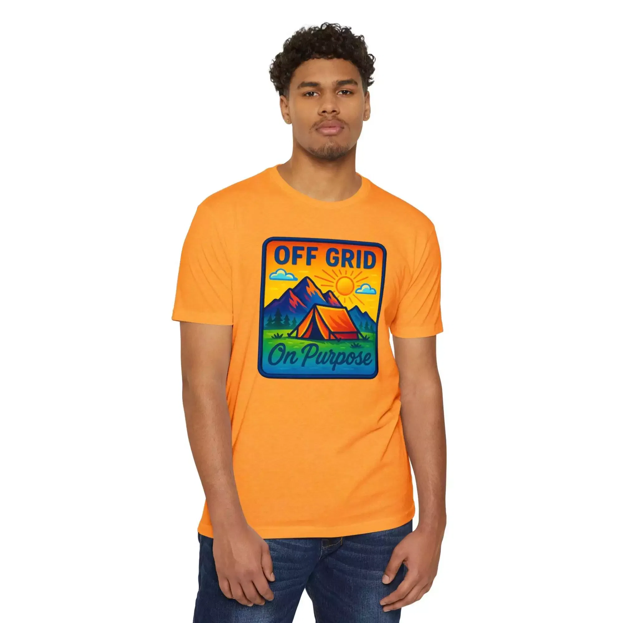 Off Grid Adventure Unisex T-Shirt, Eco-Friendly Tee, Camping Shirt, Outdoor Gift, Summer Casual Wear - Image 5