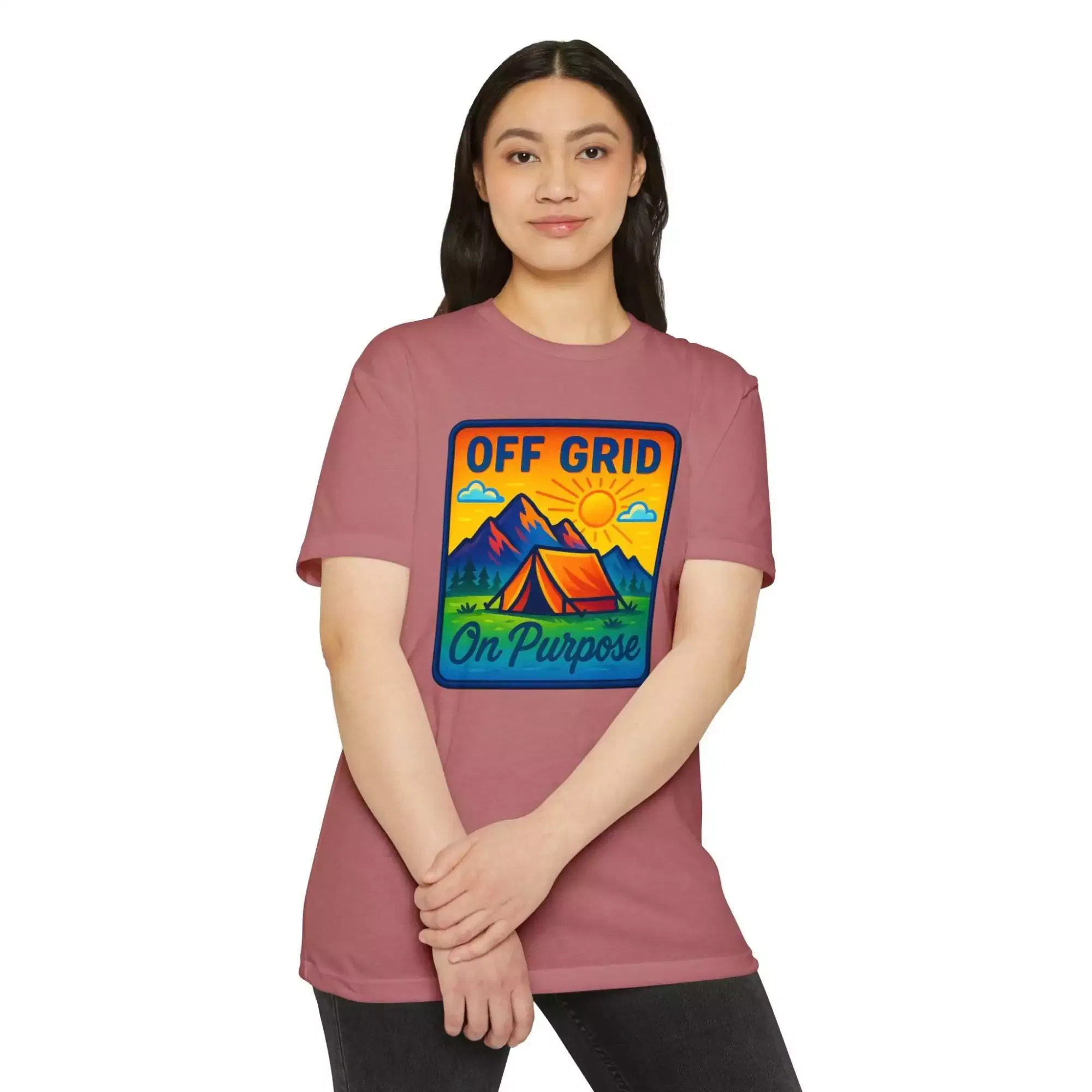 Off Grid Adventure Unisex T-Shirt, Eco-Friendly Tee, Camping Shirt, Outdoor Gift, Summer Casual Wear - Image 24