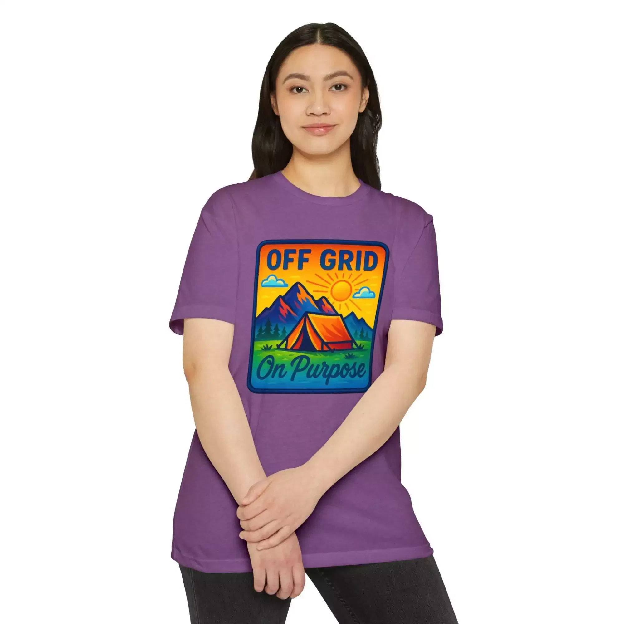 Off Grid Adventure Unisex T-Shirt, Eco-Friendly Tee, Camping Shirt, Outdoor Gift, Summer Casual Wear - Image 21