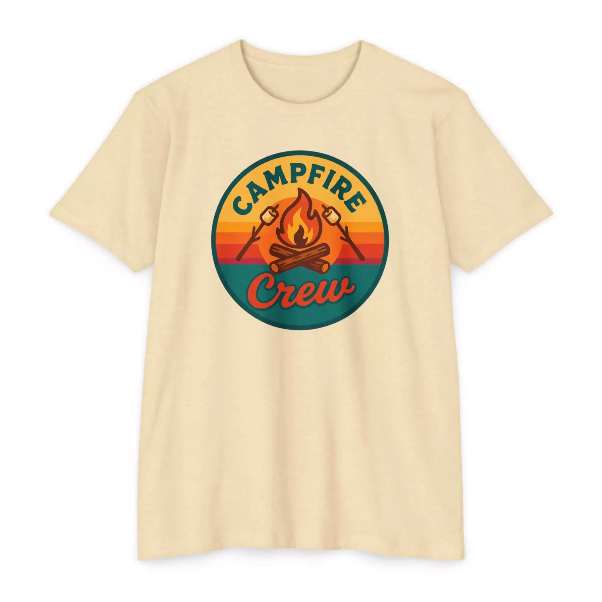 Unisex Campfire Crew T-Shirt, Adventure Shirt, Camping Apparel, Outdoor Gear, Summer Essentials, Casual Wear - Image 4
