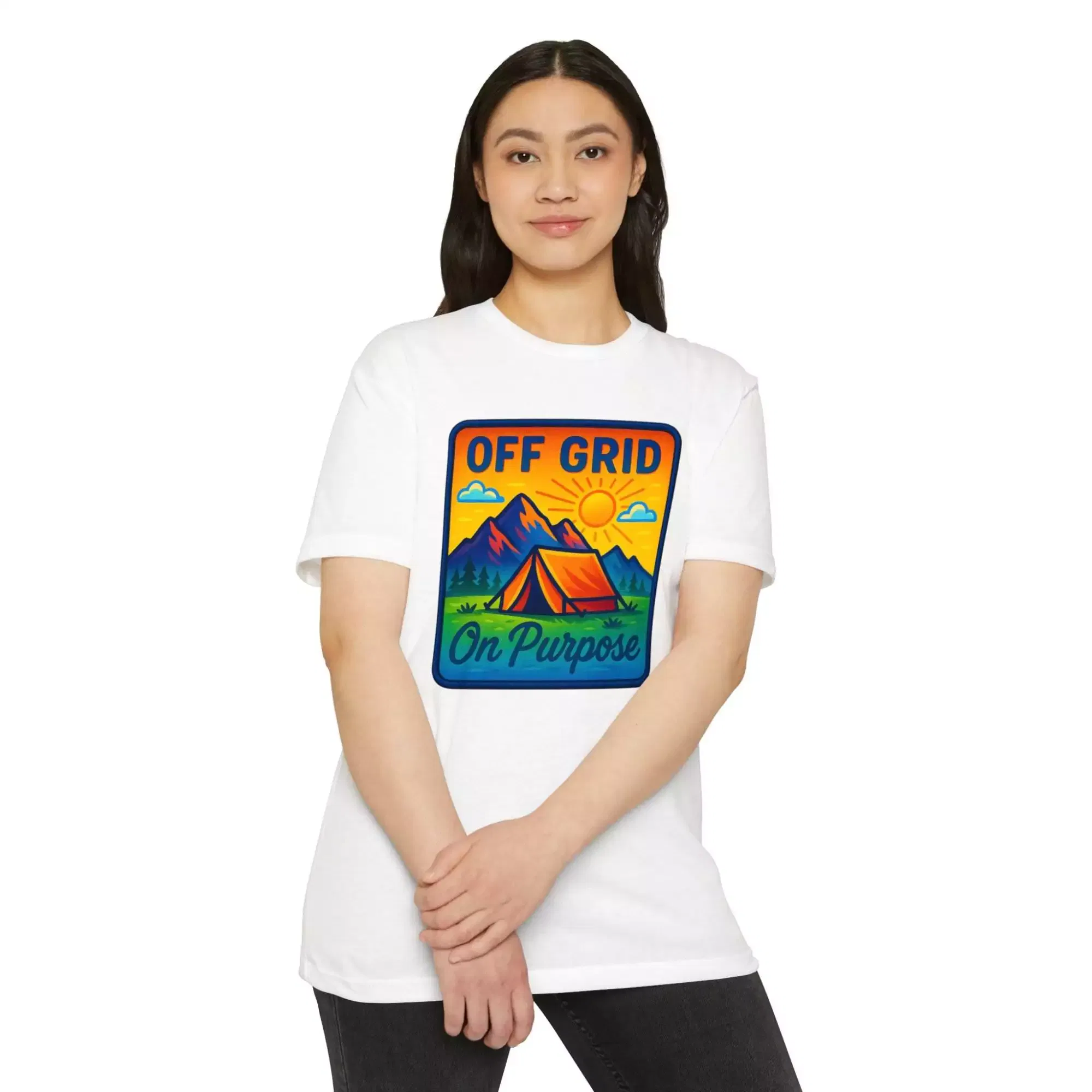Off Grid Adventure Unisex T-Shirt, Eco-Friendly Tee, Camping Shirt, Outdoor Gift, Summer Casual Wear - Image 18