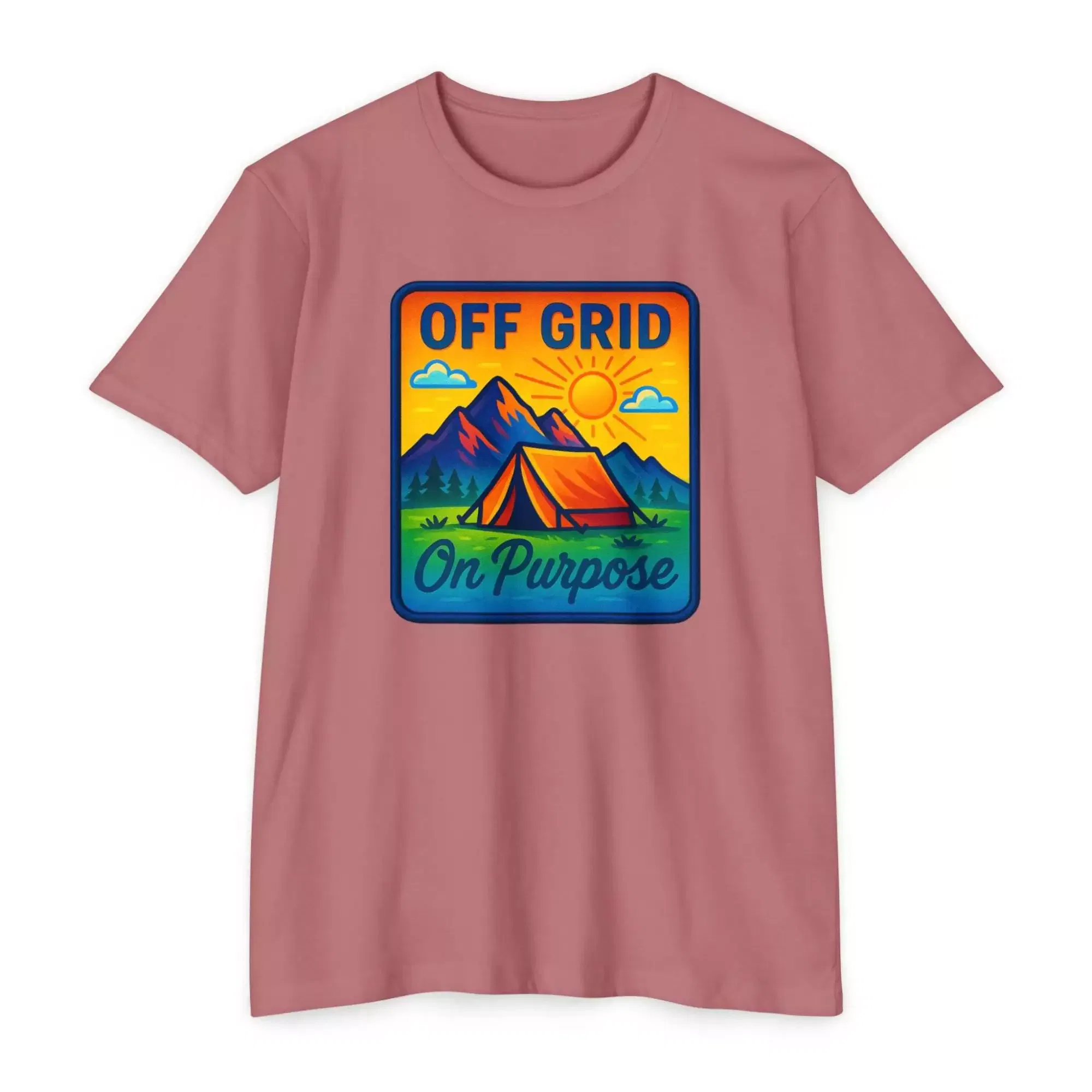 Off Grid Adventure Unisex T-Shirt, Eco-Friendly Tee, Camping Shirt, Outdoor Gift, Summer Casual Wear - Image 22