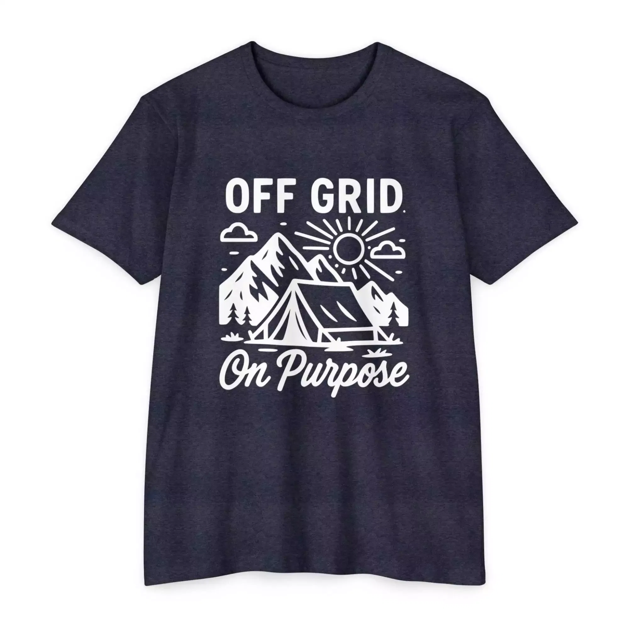 Unisex Outdoor Adventure T-Shirt | Off Grid On Purpose | Hiking, Camping, Travel, Nature Lover, Gift for Outdoorsy Friends - Image 25