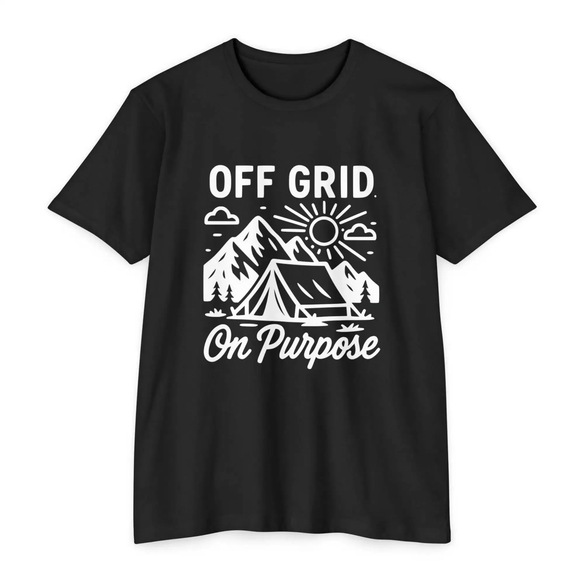 Unisex Outdoor Adventure T-Shirt | Off Grid On Purpose | Hiking, Camping, Travel, Nature Lover, Gift for Outdoorsy Friends - Image 28