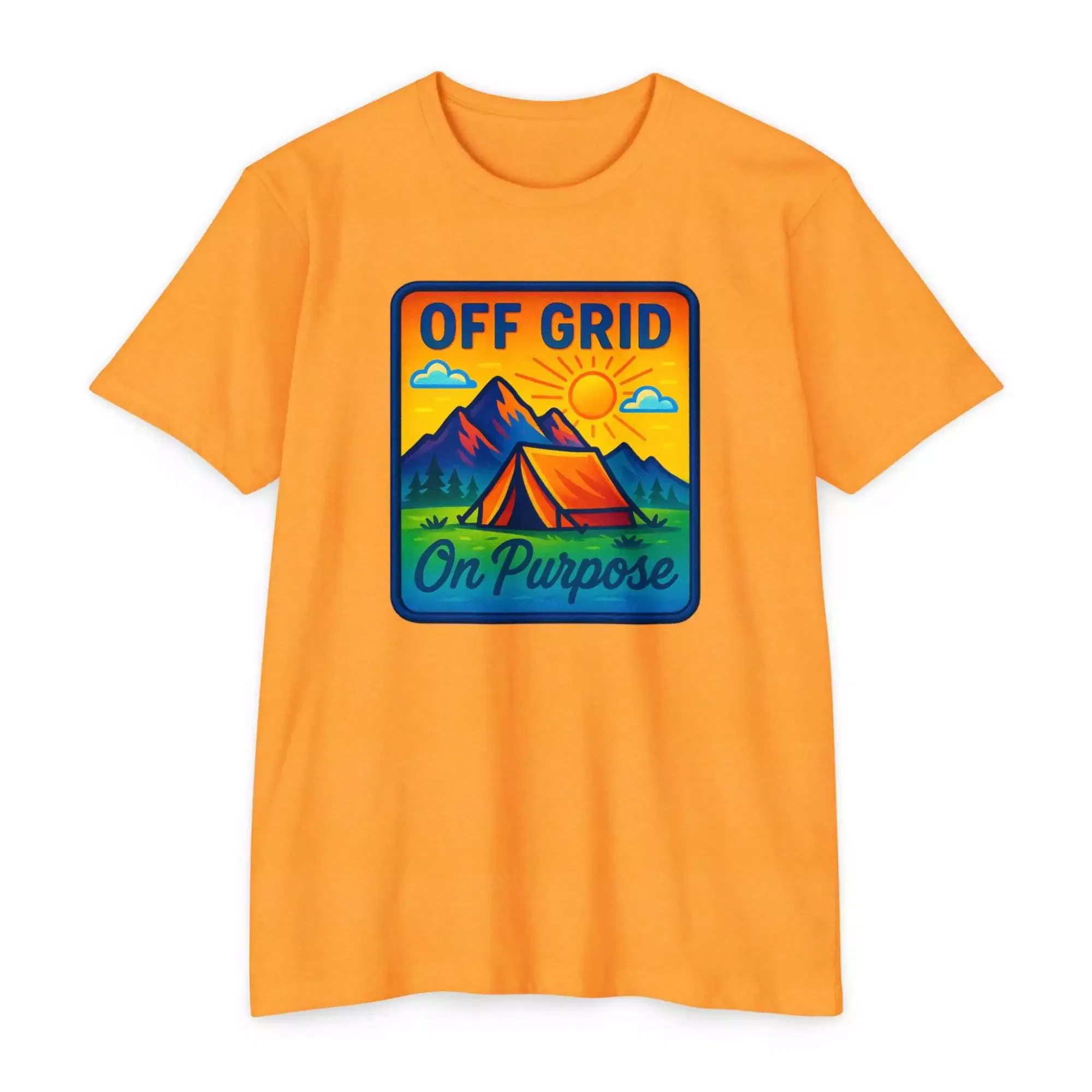 Off Grid Adventure Unisex T-Shirt, Eco-Friendly Tee, Camping Shirt, Outdoor Gift, Summer Casual Wear - Image 4