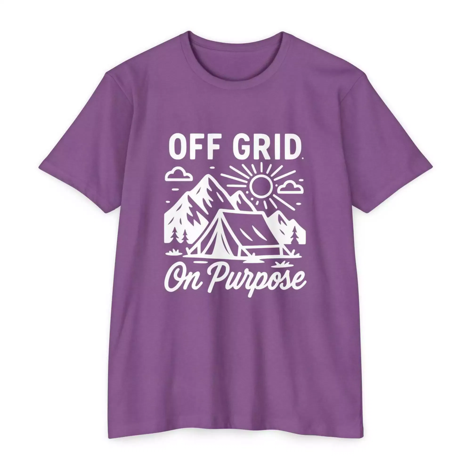 Unisex Outdoor Adventure T-Shirt | Off Grid On Purpose | Hiking, Camping, Travel, Nature Lover, Gift for Outdoorsy Friends - Image 31