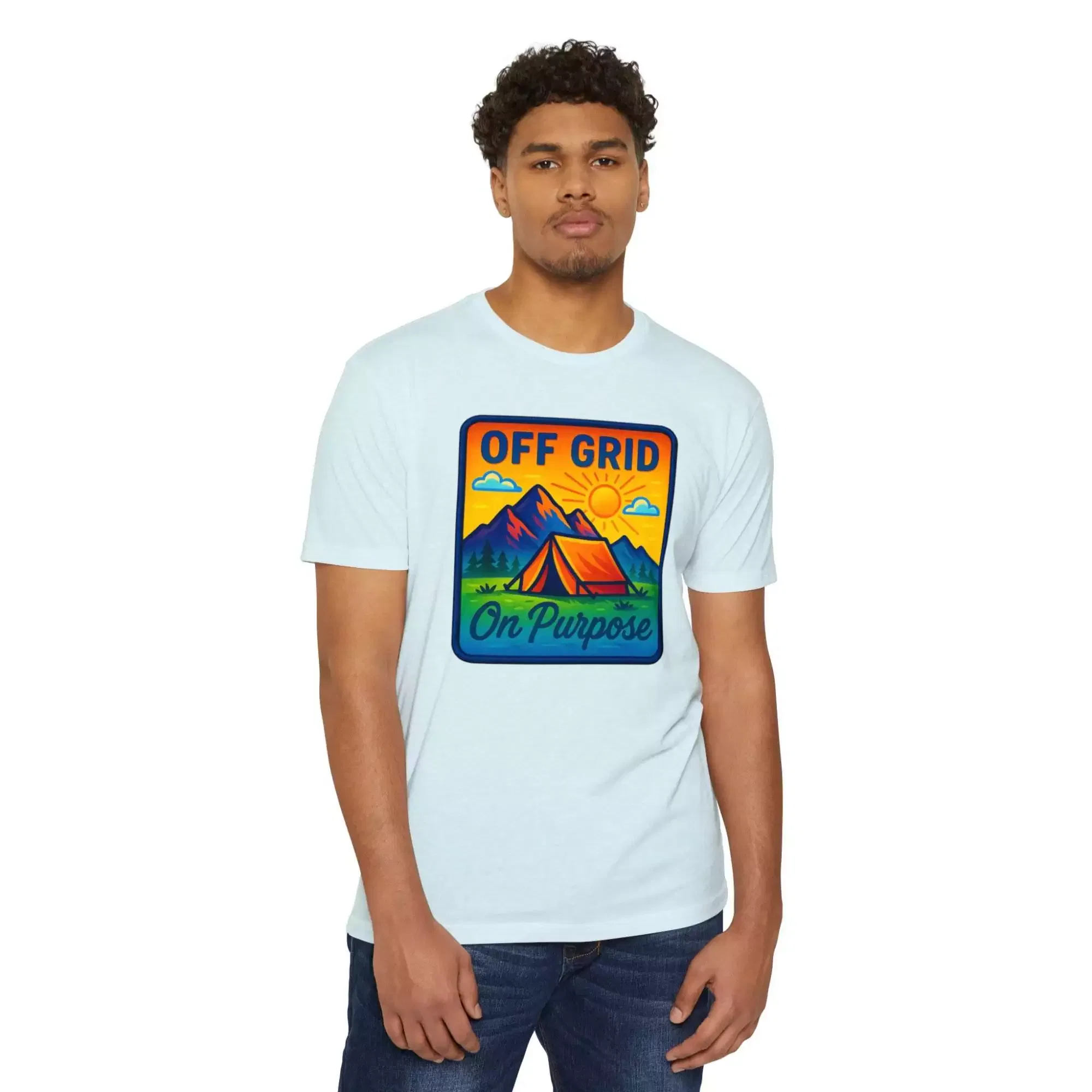Off Grid Adventure Unisex T-Shirt, Eco-Friendly Tee, Camping Shirt, Outdoor Gift, Summer Casual Wear - Image 14