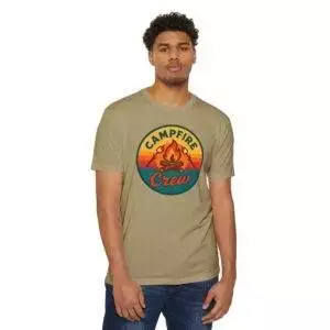 Unisex Campfire Crew T-Shirt, Adventure Shirt, Camping Apparel, Outdoor Gear, Summer Essentials, Casual Wear