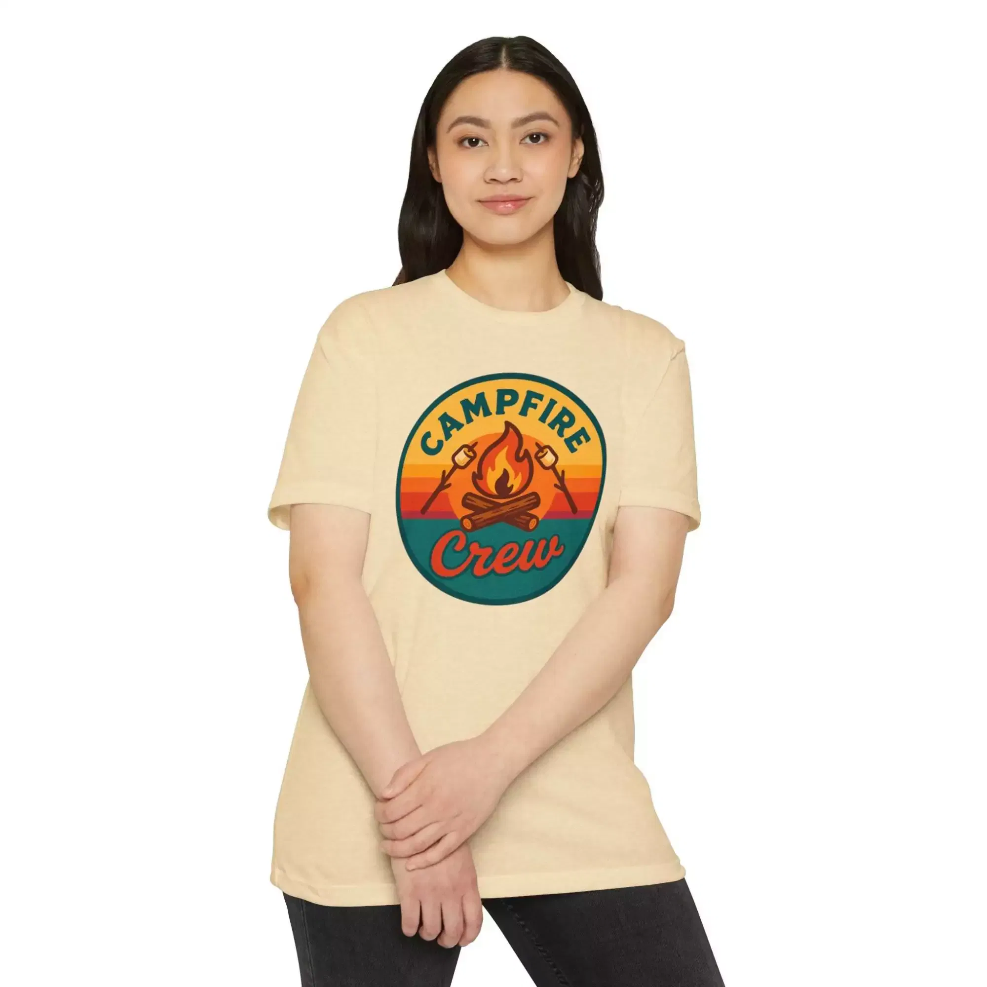 Unisex Campfire Crew T-Shirt, Adventure Shirt, Camping Apparel, Outdoor Gear, Summer Essentials, Casual Wear - Image 6