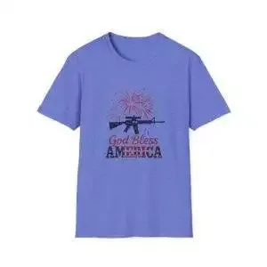Patriotic T-Shirt – God Bless America – 4th of July Tee