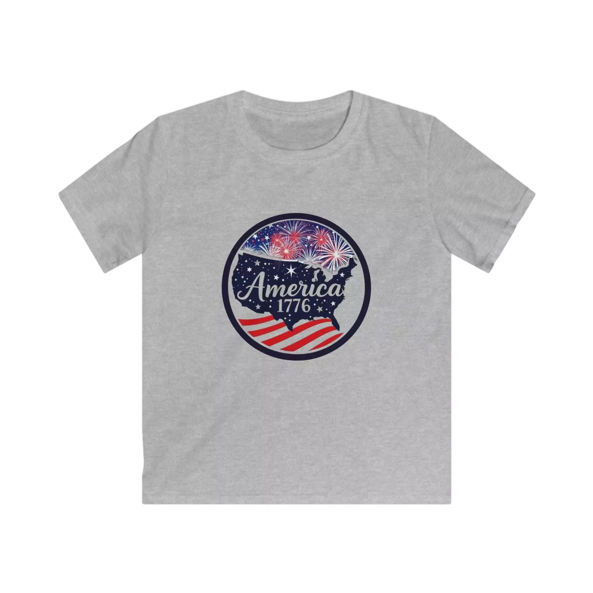 Kids Independence Day Tee, 4th of July Shirt, Patriotic Kids Apparel, Fireworks T-Shirt, USA Celebration Top - Image 2