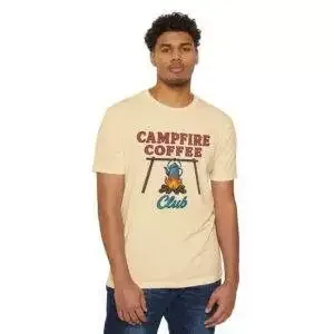 Campfire Coffee Club T-Shirt, Unisex Camp T-Shirt, Camping Apparel, Coffee Lover Gift, Outdoor Adventure Tee, Summer Festival Wear, […]